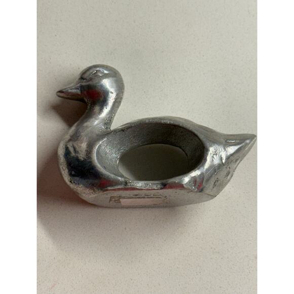 Vintage Cast Metal Silver Duck Napkin Ring Holders Lot of 8 - Picture 7 of 8